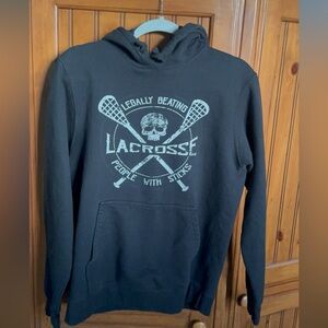 Black Lacrosse Hoodie